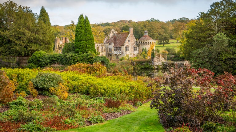 autumn, autumnal, Britain, British,England, English, GB, Great Britain, Great British, scotney castle, Kent, leaf, leaves, outdoor, outside, South East, South East Region, UK, United Kingdom, visiting, visitor